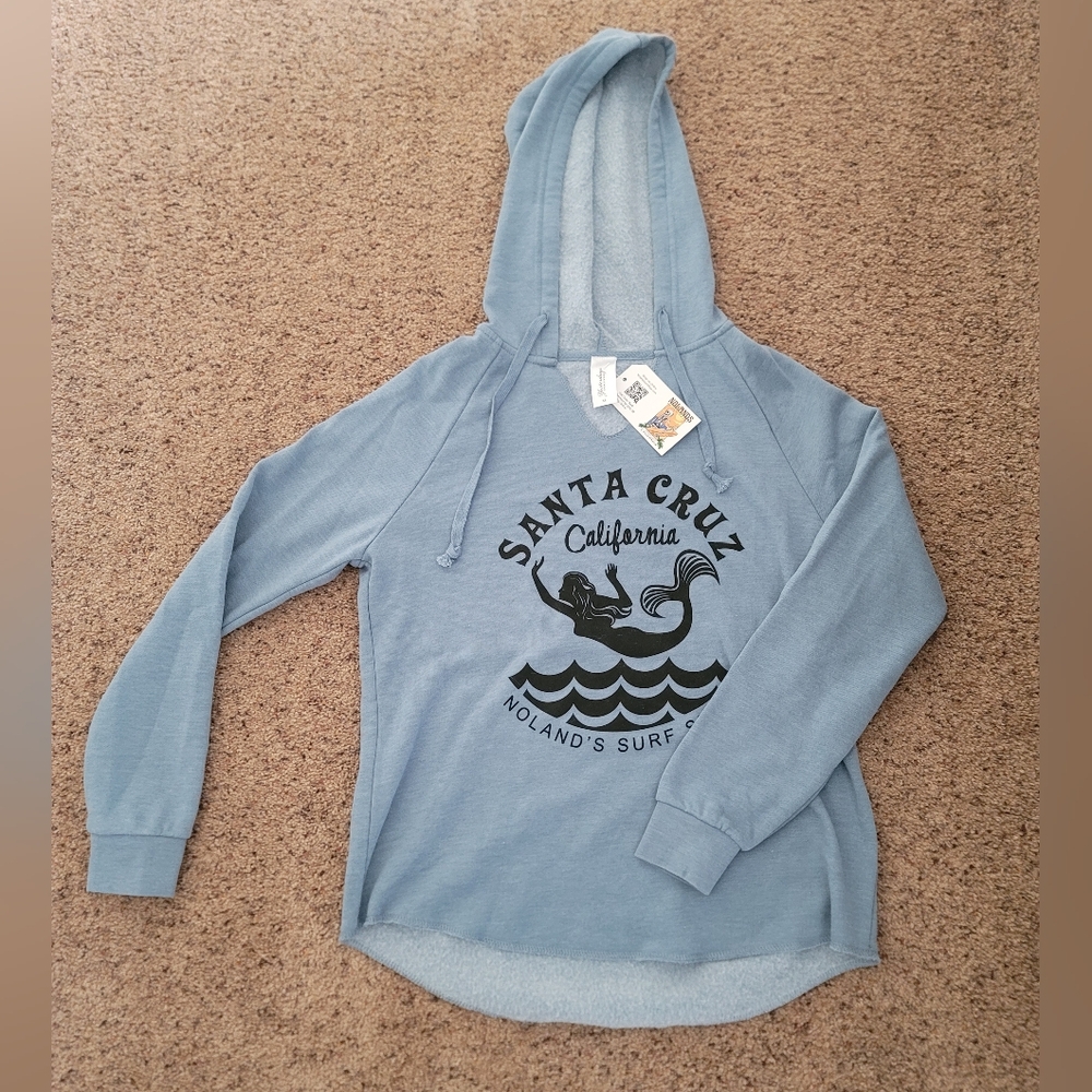 NWT xs misty blue seaside pullover